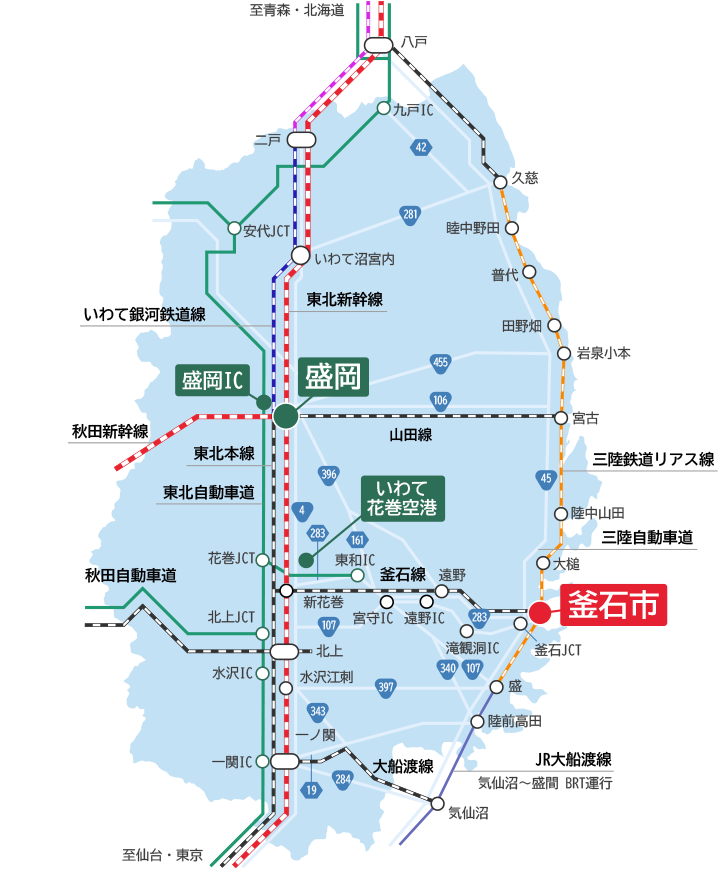 秋田路線図