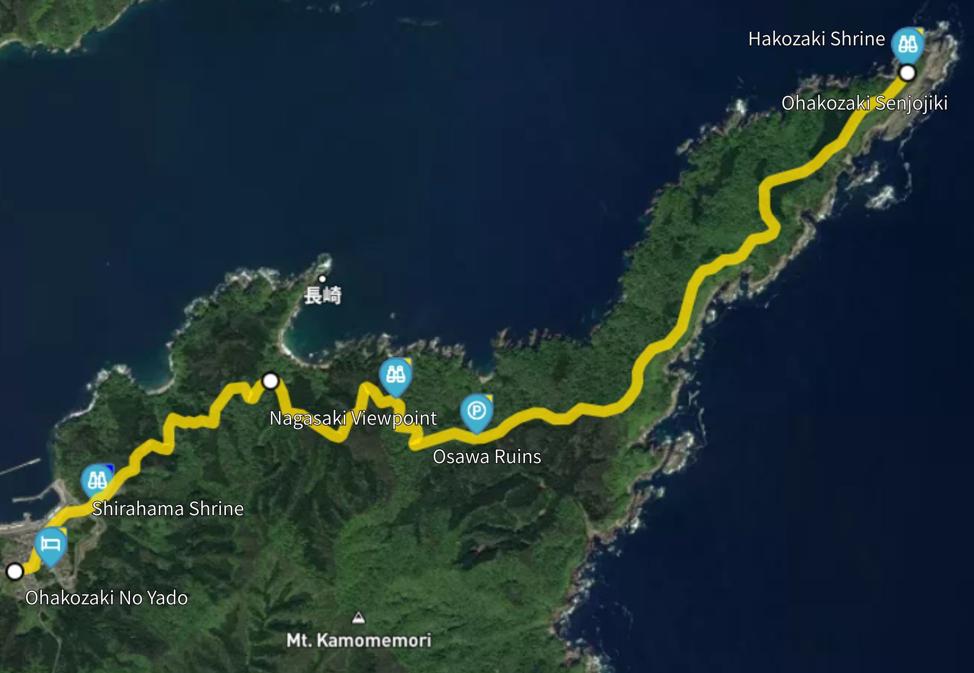 御箱崎の宿～千畳敷１泊２日コース
